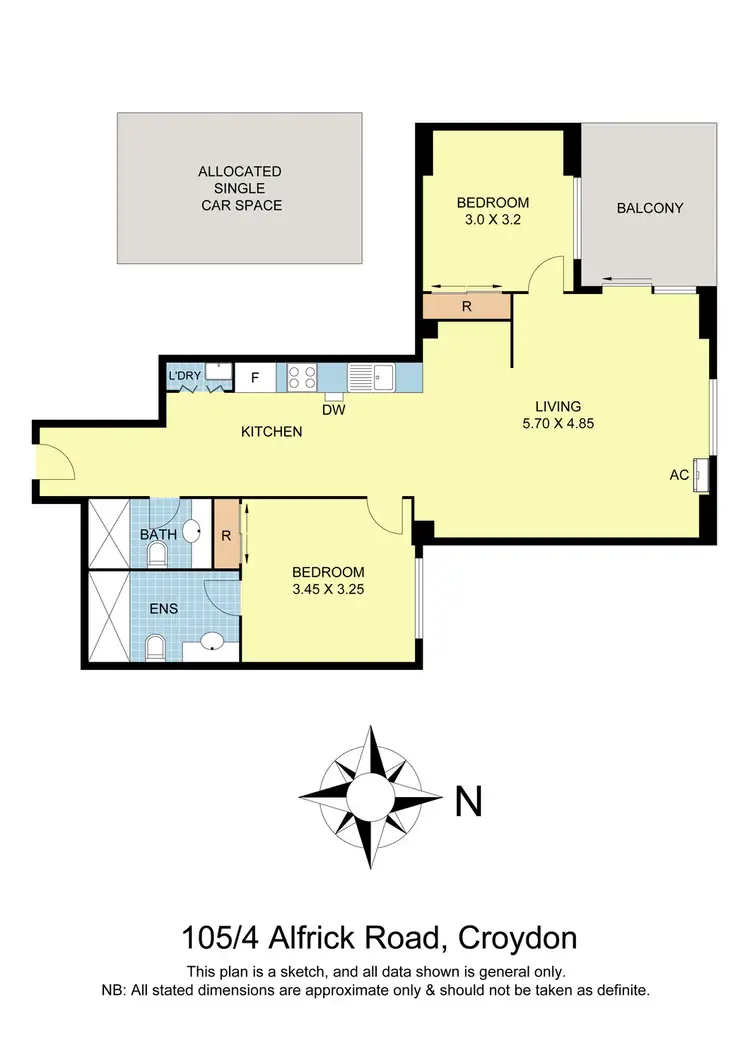Floorplan of Homely apartment listing, 105/4-6 Alfrick Road, Croydon VIC 3136