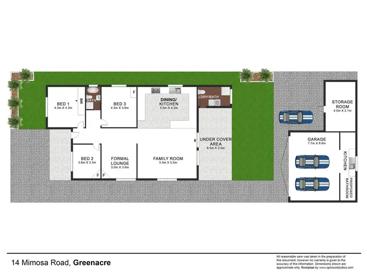 Floorplan of Homely house listing, 14 Mimosa Road, Greenacre NSW 2190