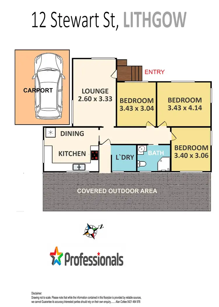 Floorplan of Homely house listing, 12 Stewart Street, Lithgow NSW 2790