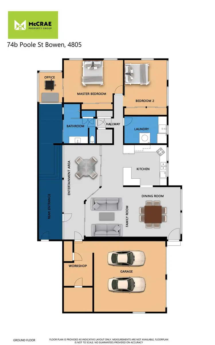 Floorplan of Homely house listing, 74b Poole Street, Bowen QLD 4805