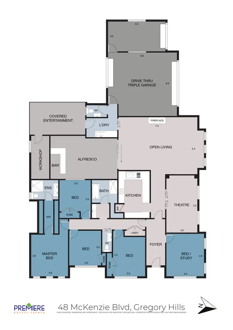 Floorplan of Homely house listing, 48 McKenzie Boulevard, Gregory Hills NSW 2557