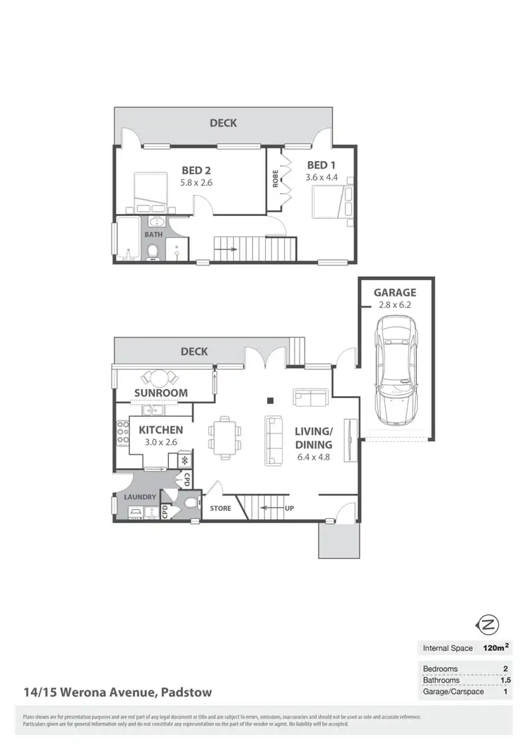 Floorplan of Homely townhouse listing, 14/15 Werona Avenue, Padstow NSW 2211