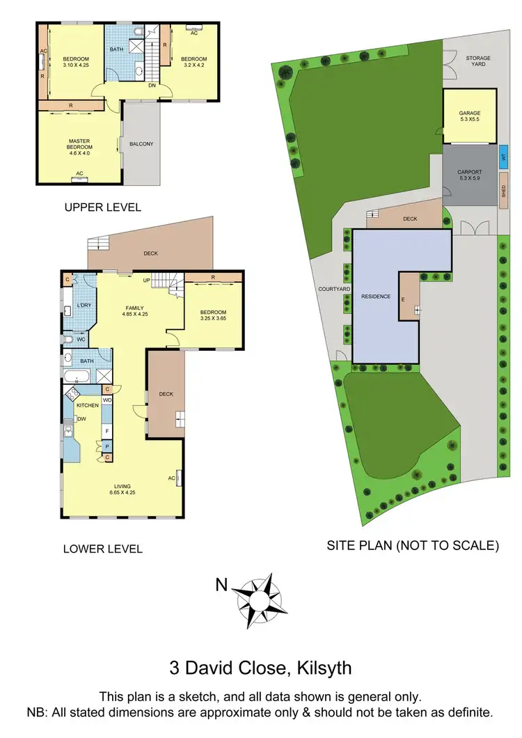 Floorplan of Homely house listing, 3 David Close, Kilsyth VIC 3137