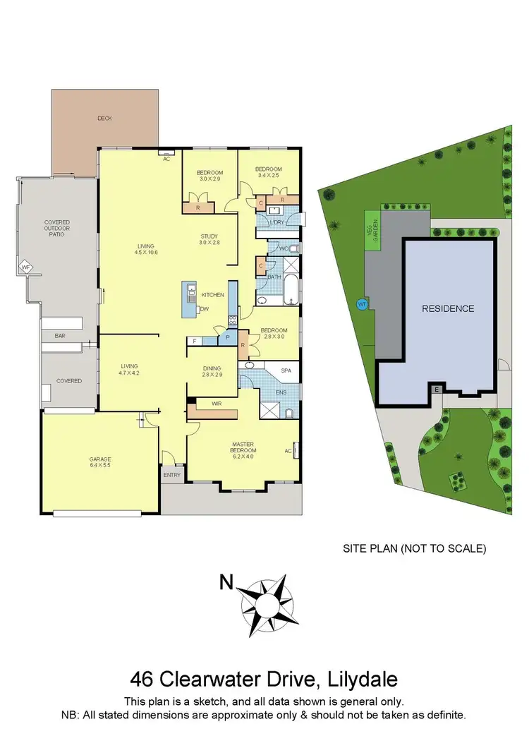 Floorplan of Homely house listing, 46 Clearwater Drive, Lilydale VIC 3140
