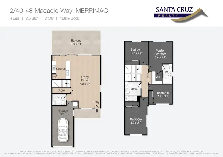Floorplan of Homely villa listing, 2/40-48 Macadie Way, Merrimac QLD 4226