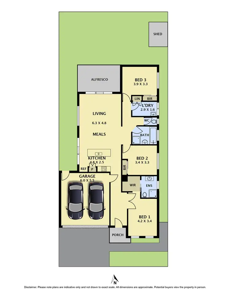 Floorplan of Homely house listing, 3 Battista Grove, Greenvale VIC 3059