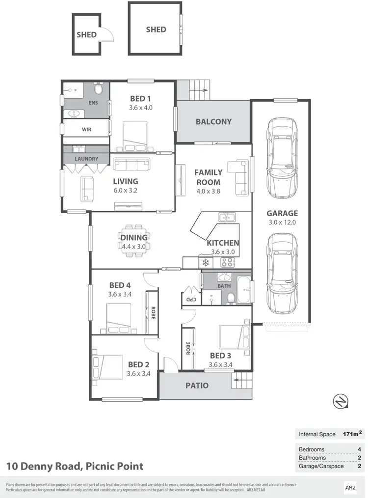 Floorplan of Homely house listing, 10 Denny Road, Picnic Point NSW 2213
