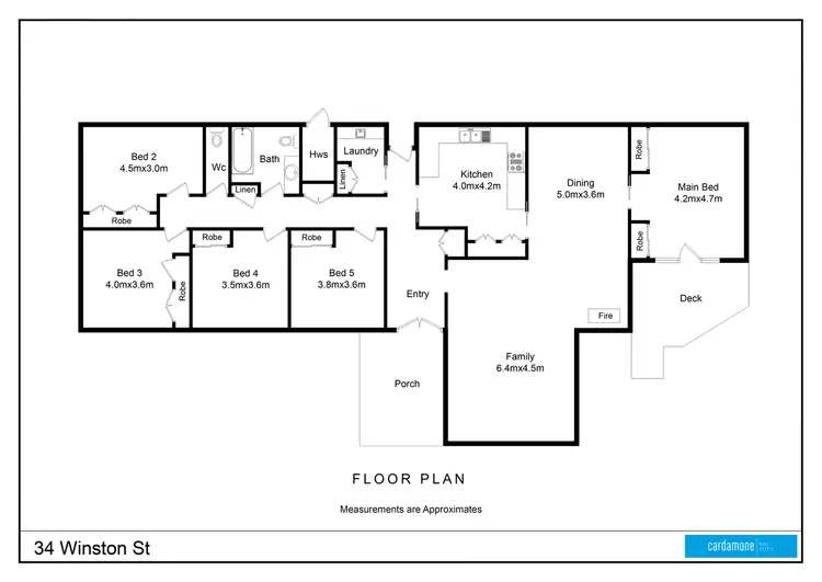 Floorplan of Homely house listing, 34 Winston Street, Shepparton VIC 3630