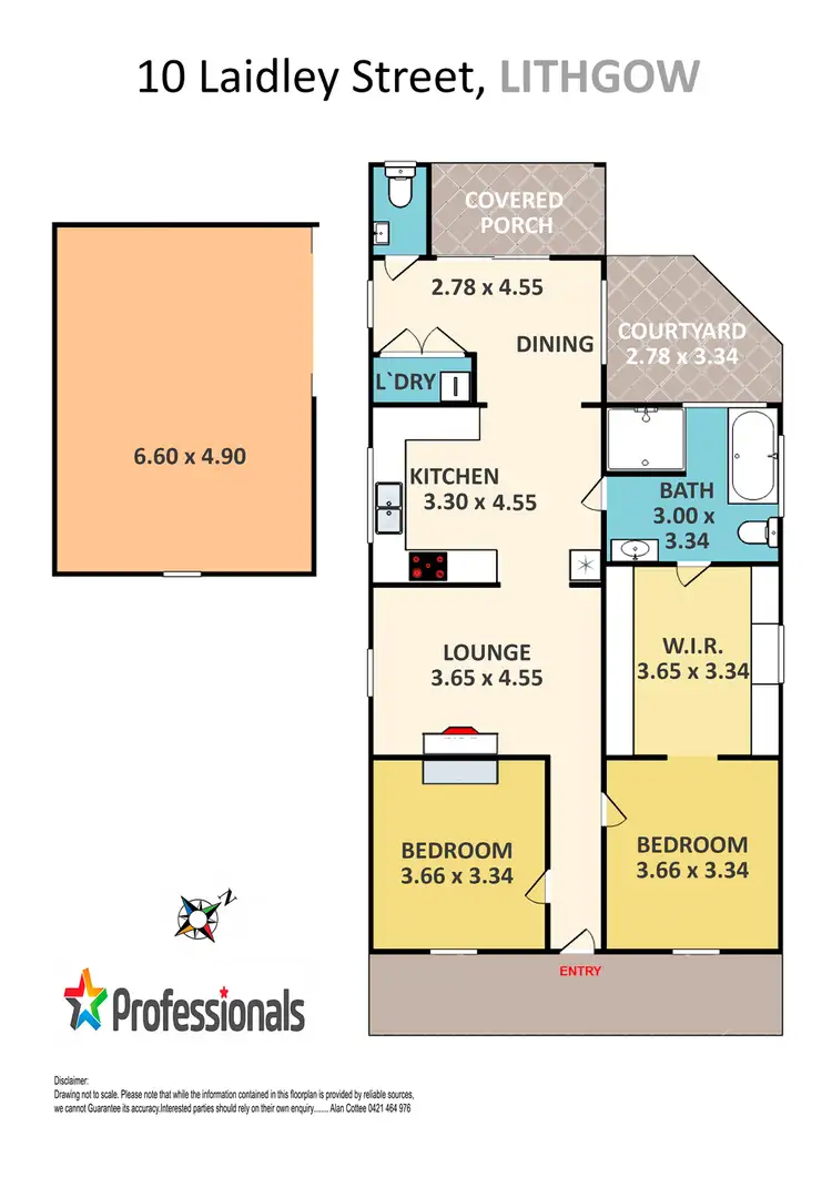 Floorplan of Homely house listing, 10 Laidley Street, Lithgow NSW 2790