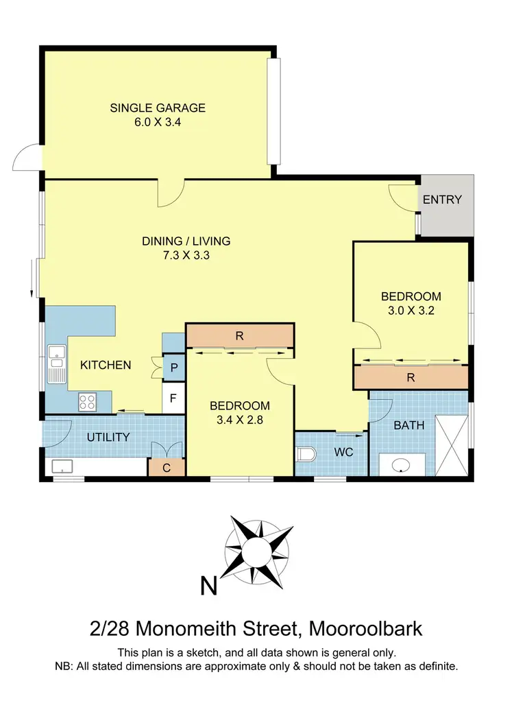 Floorplan of Homely unit listing, 2/28 Monomeith Street, Mooroolbark VIC 3138