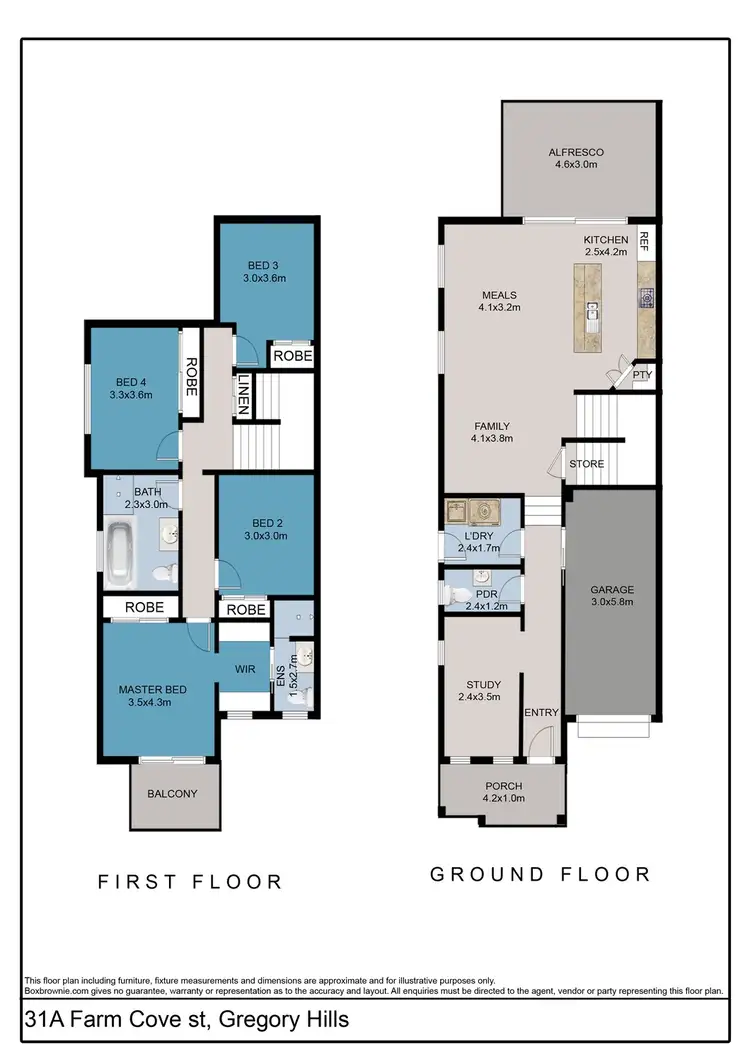 Floorplan of Homely house listing, 31A Farm Cove Street, Gregory Hills NSW 2557