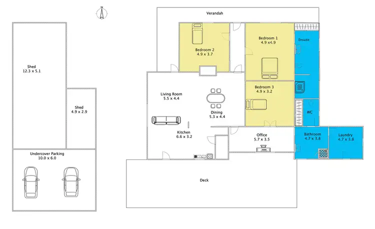 Floorplan of Homely rural property listing, 47 Irrawang Road, Gloucester NSW 2422