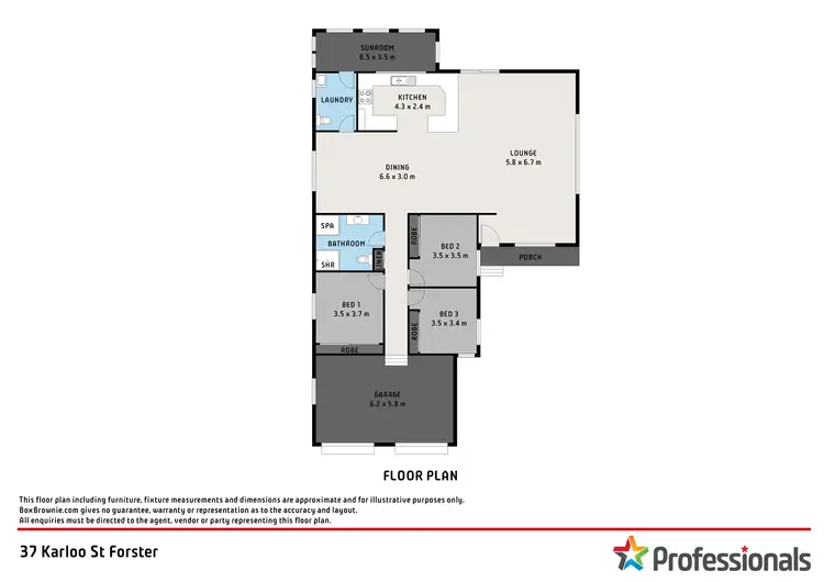 Floorplan of Homely house listing, 37 Karloo Street, Forster NSW 2428