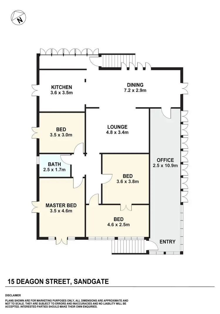 Floorplan of Homely house listing, 15 Deagon Street, Sandgate QLD 4017