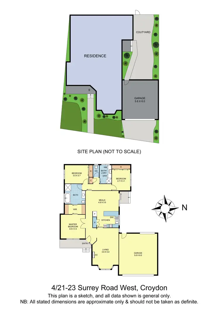 Floorplan of Homely townhouse listing, 4/21-23 Surrey Road West, Croydon VIC 3136