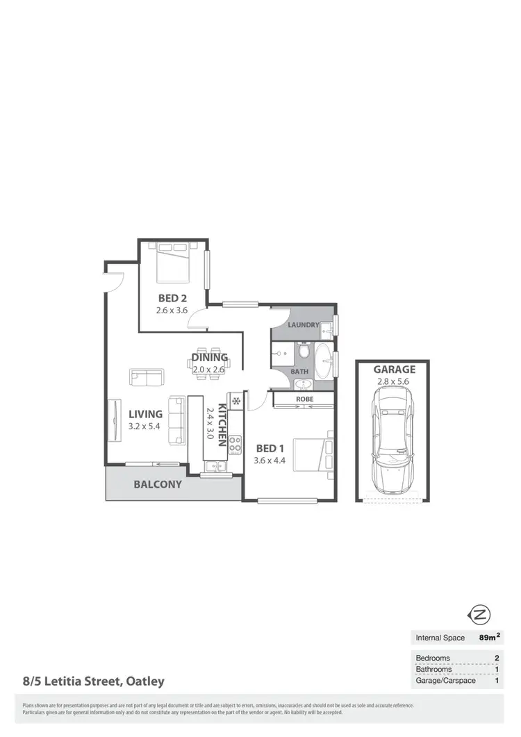 Floorplan of Homely house listing, 8/5 Letitia Street, Oatley NSW 2223
