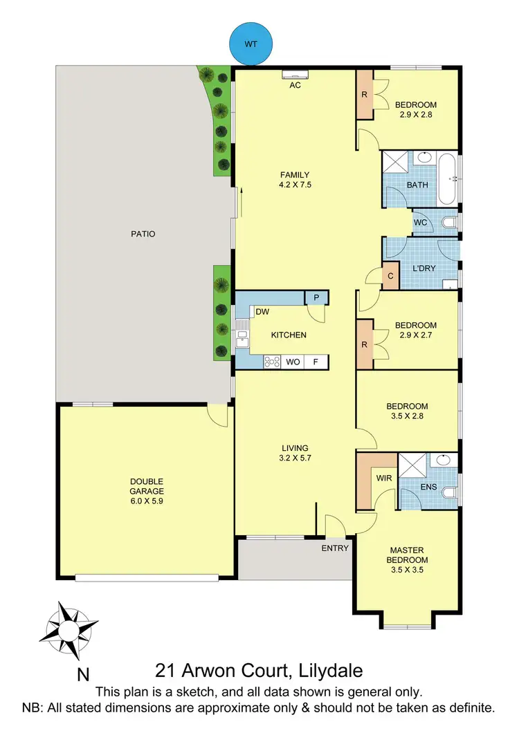 Floorplan of Homely house listing, 21 Arwon Court, Lilydale VIC 3140