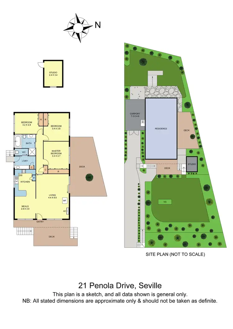 Floorplan of Homely house listing, 21 Penola Drive, Seville VIC 3139