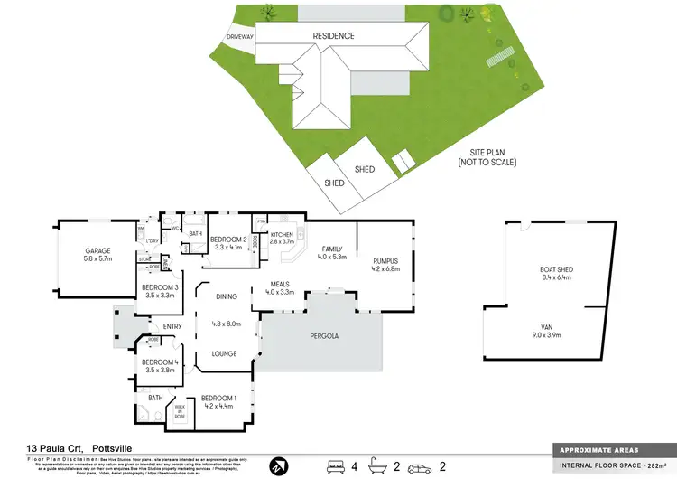 Floorplan of Homely house listing, 13 Paula Court, Pottsville NSW 2489