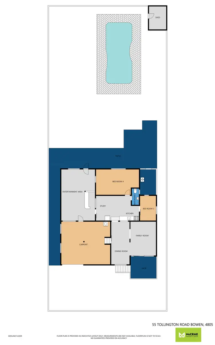 Floorplan of Homely house listing, 55 Tollington Road, Bowen QLD 4805