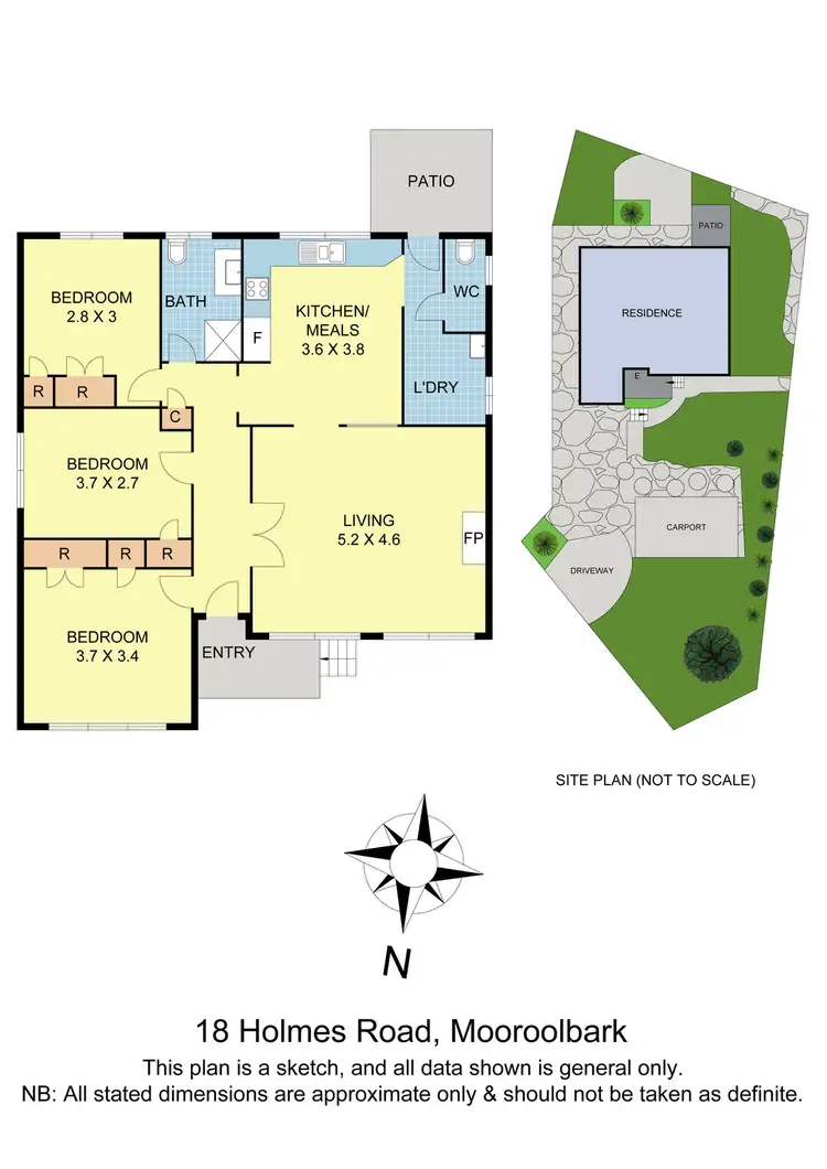 Floorplan of Homely house listing, 18 Holmes Road, Mooroolbark VIC 3138