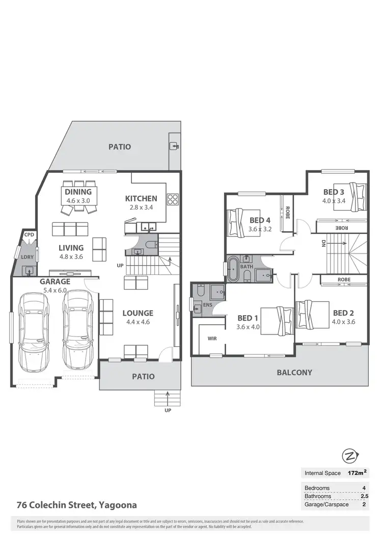 Floorplan of Homely semi-detached listing, 74A Colechin Street, Yagoona NSW 2199