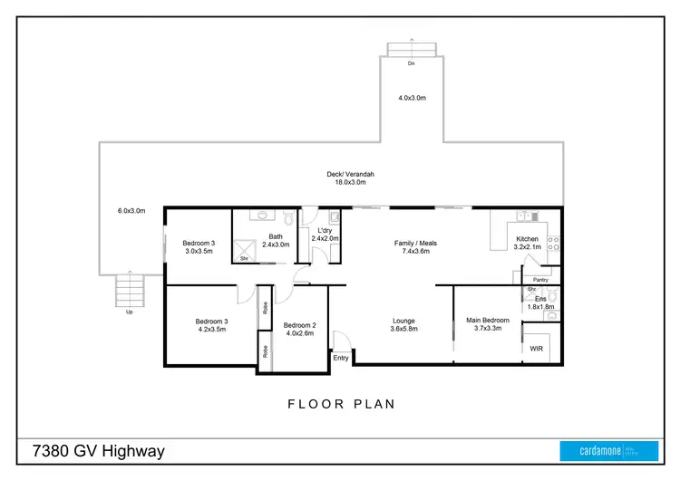 Floorplan of Homely rural property listing, 7380 Goulburn Valley Highway, Kialla VIC 3631