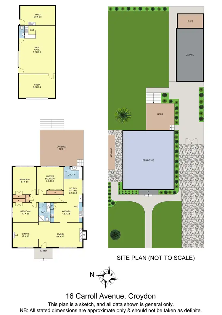 Floorplan of Homely house listing, 16 Carroll Avenue, Croydon VIC 3136