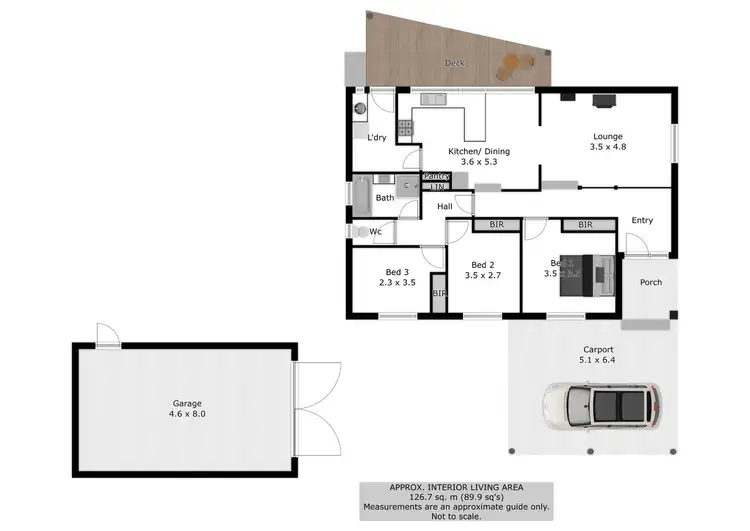 Floorplan of Homely house listing, 5 Jamieson Court, Wodonga VIC 3690