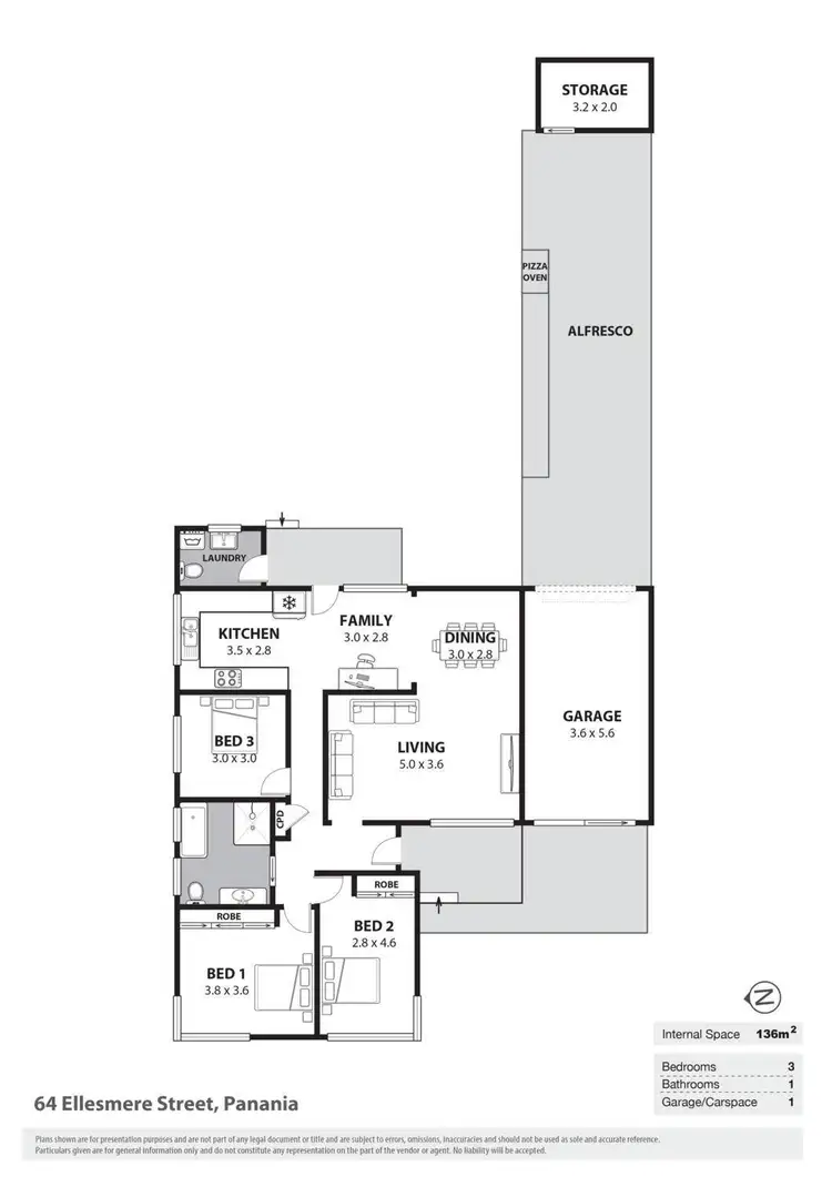 Floorplan of Homely house listing, 64 Ellesmere Street, Panania NSW 2213