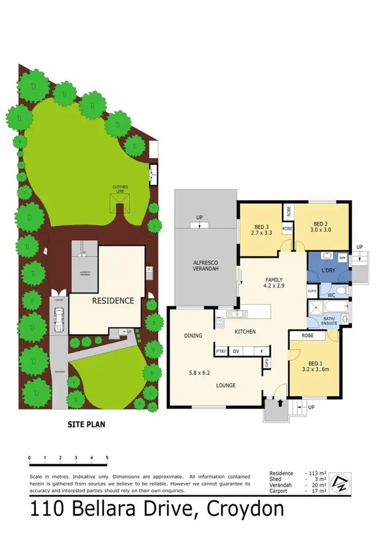 Floorplan of Homely house listing, 110 Bellara Drive, Croydon VIC 3136