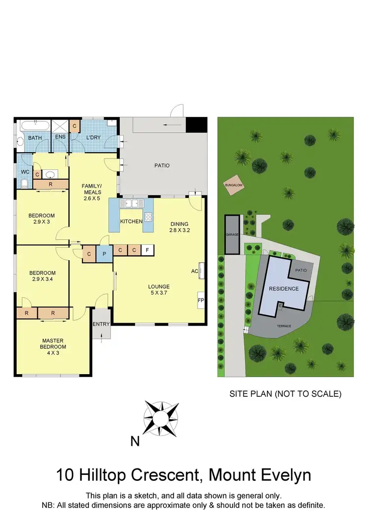 Floorplan of Homely house listing, 10 Hilltop Crescent, Mount Evelyn VIC 3796
