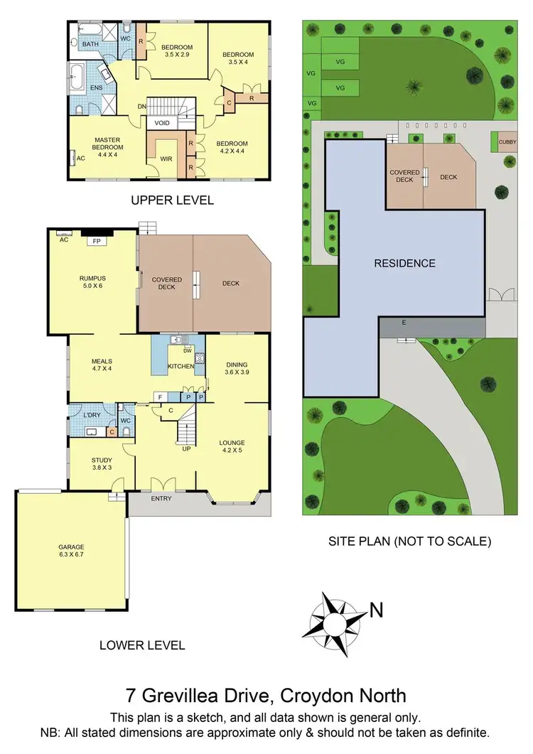 Floorplan of Homely house listing, 7 Grevillea Drive, Croydon North VIC 3136