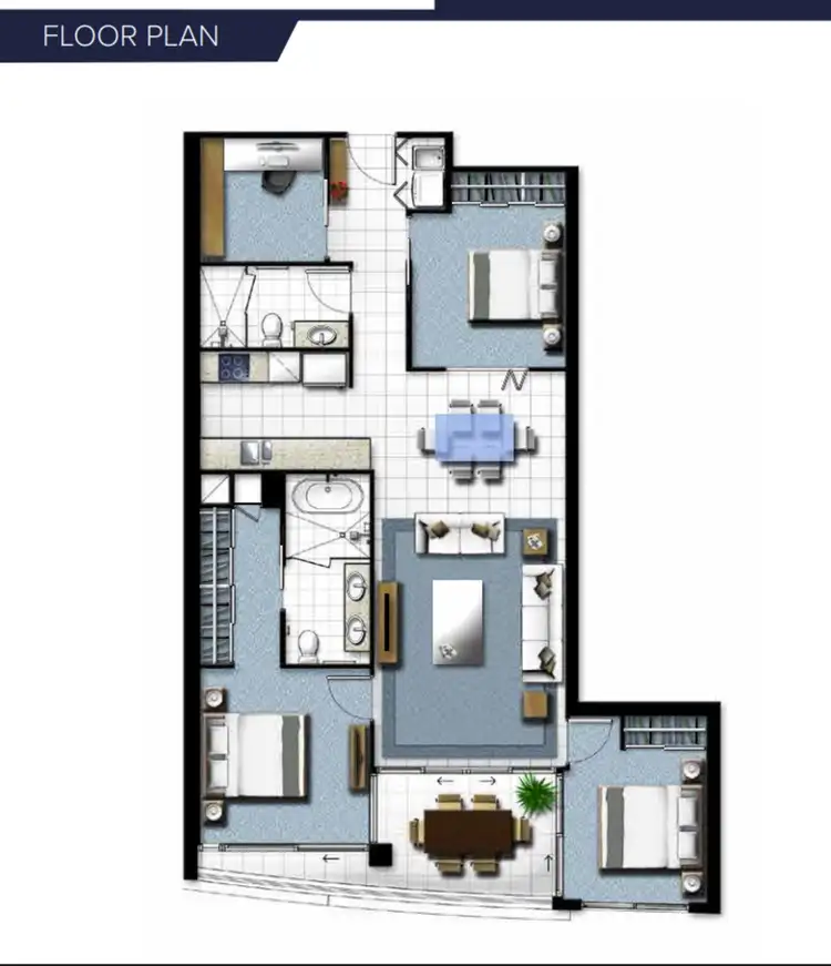 Floorplan of Homely apartment listing, 4409/5 Harbour side Court, Biggera Waters QLD 4216