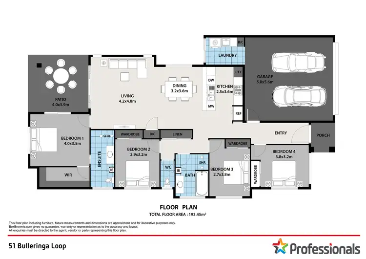 Floorplan of Homely house listing, 51 Bulleringa Loop, Edmonton QLD 4869