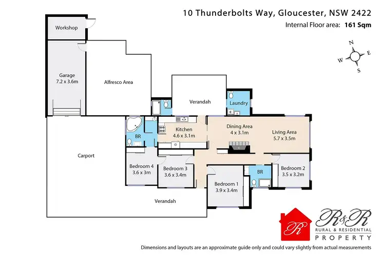 Floorplan of Homely house listing, 10 Thunderbolts Way, Gloucester NSW 2422
