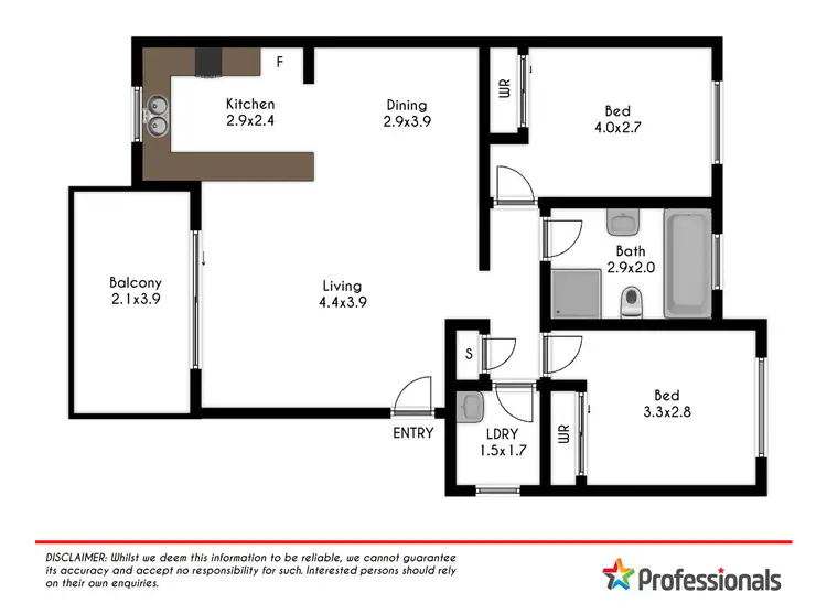 Floorplan of Homely unit listing, 4/55 Stapleton Street, Pendle Hill NSW 2145