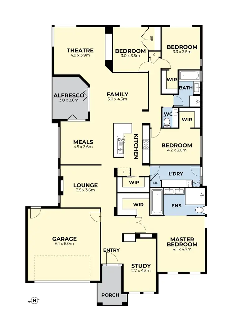 Floorplan of Homely house listing, 16 Ashbury Grove, Hillside VIC 3037