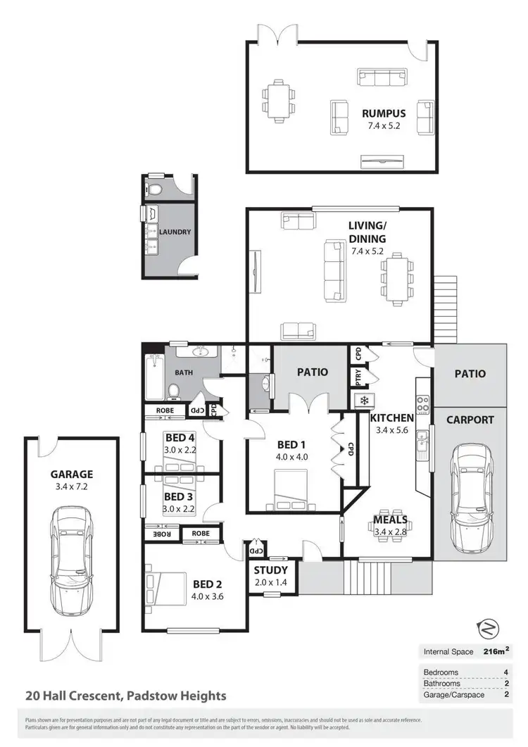 Floorplan of Homely house listing, 20 Hall Crescent, Padstow NSW 2211