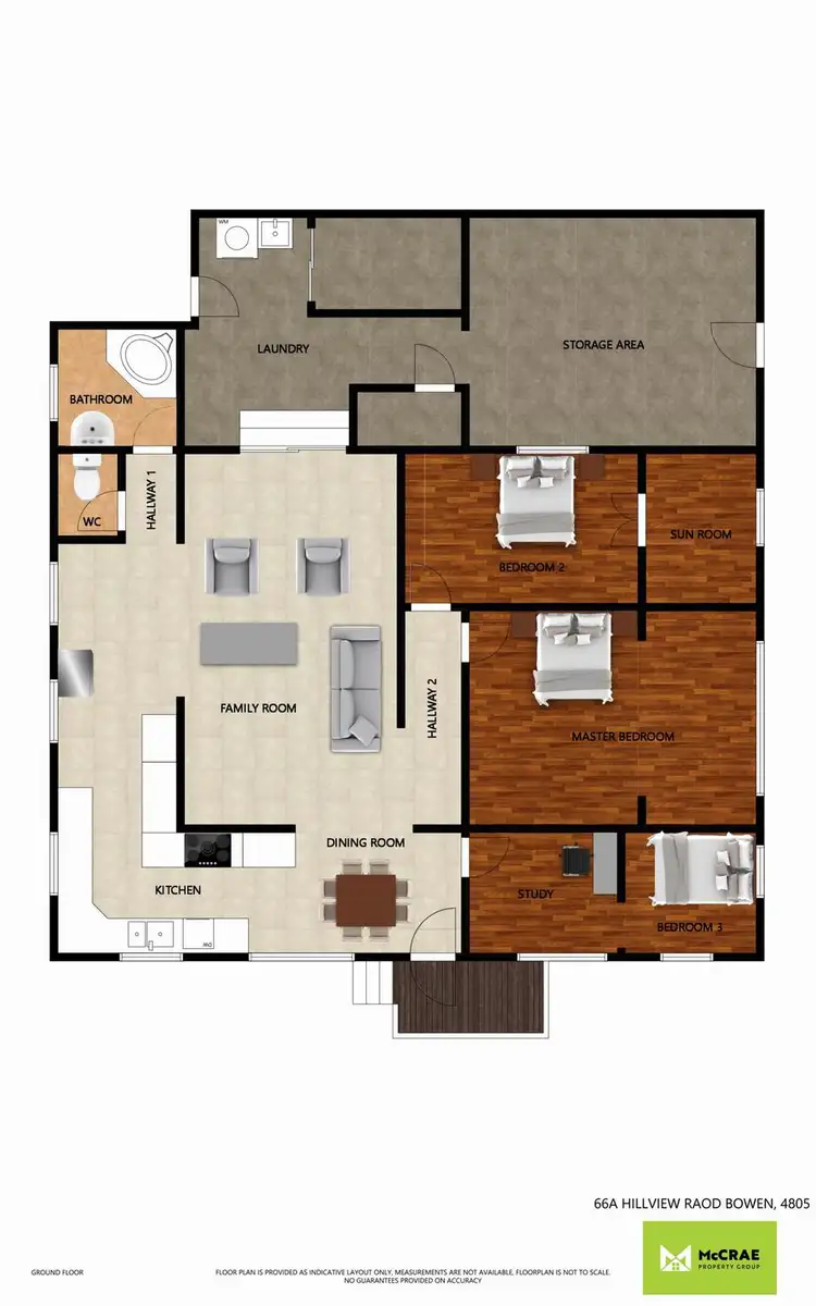 Floorplan of Homely house listing, 66B Hillview Road, Bowen QLD 4805