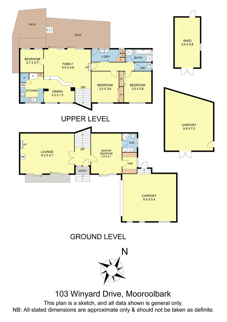 Floorplan of Homely house listing, 103 Winyard Drive, Mooroolbark VIC 3138