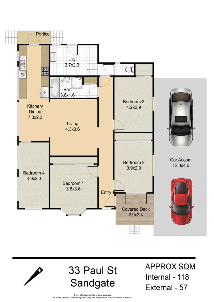 Floorplan of Homely house listing, 33 Paul Street, Sandgate QLD 4017
