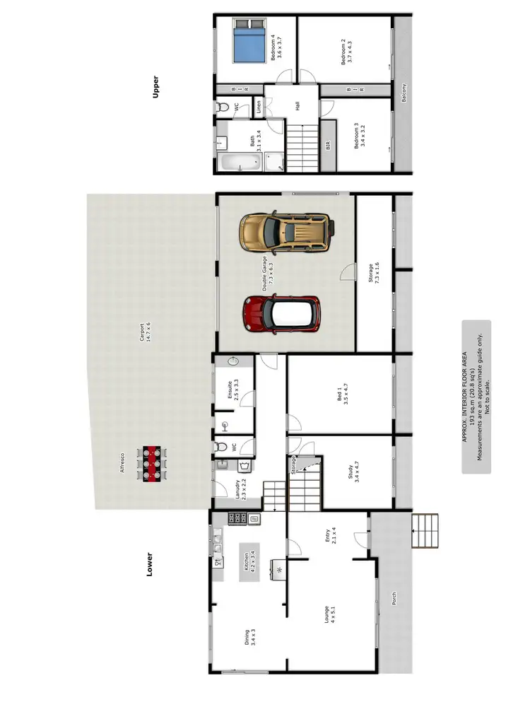 Floorplan of Homely house listing, 5 Carlisle Crescent, Wodonga VIC 3690