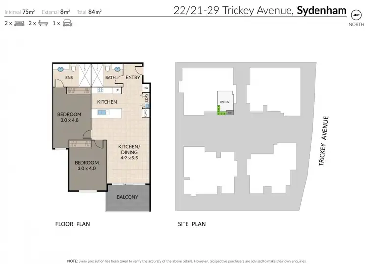 Floorplan of Homely apartment listing, 22/21-29 Trickey Avenue, Sydenham VIC 3037