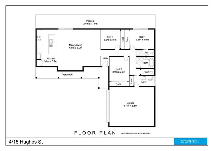 Floorplan of Homely townhouse listing, 4/15 Hughes Street, Tatura VIC 3616