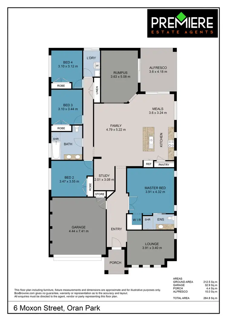 Floorplan of Homely house listing, 6 Moxon Street, Oran Park NSW 2570