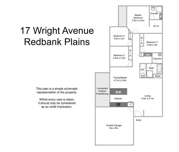 Floorplan of Homely house listing, 17 Wright Avenue, Redbank Plains QLD 4301
