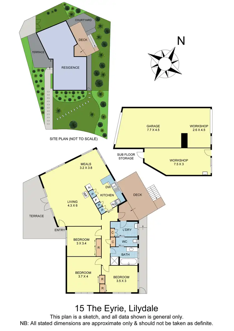 Floorplan of Homely house listing, 15 The Eyrie, Lilydale VIC 3140