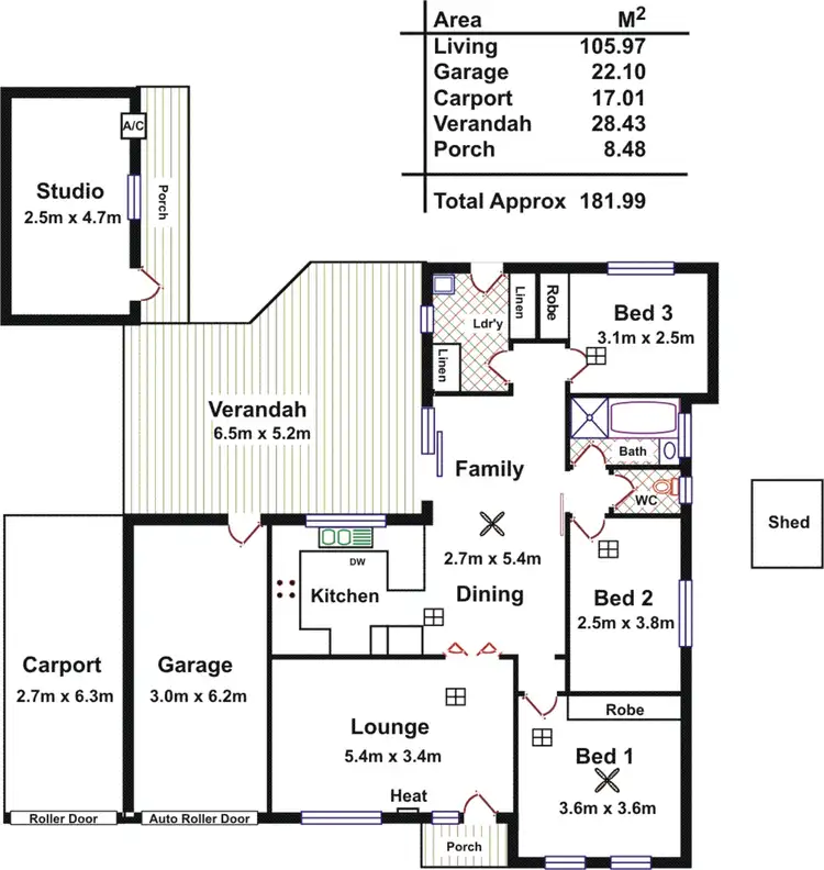 Floorplan of Homely unit listing, 5/6 Parson Street, Sturt SA 5047