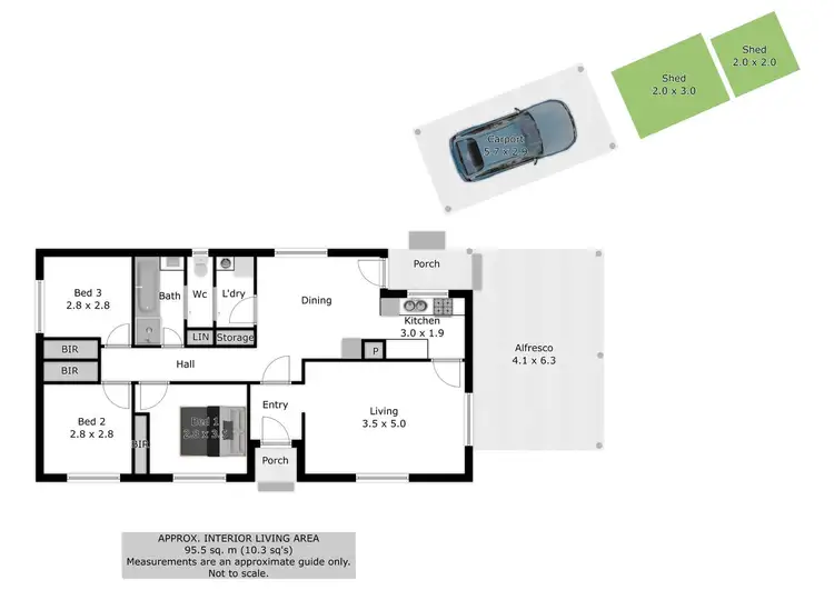 Floorplan of Homely house listing, 146 Melrose Drive, Wodonga VIC 3690